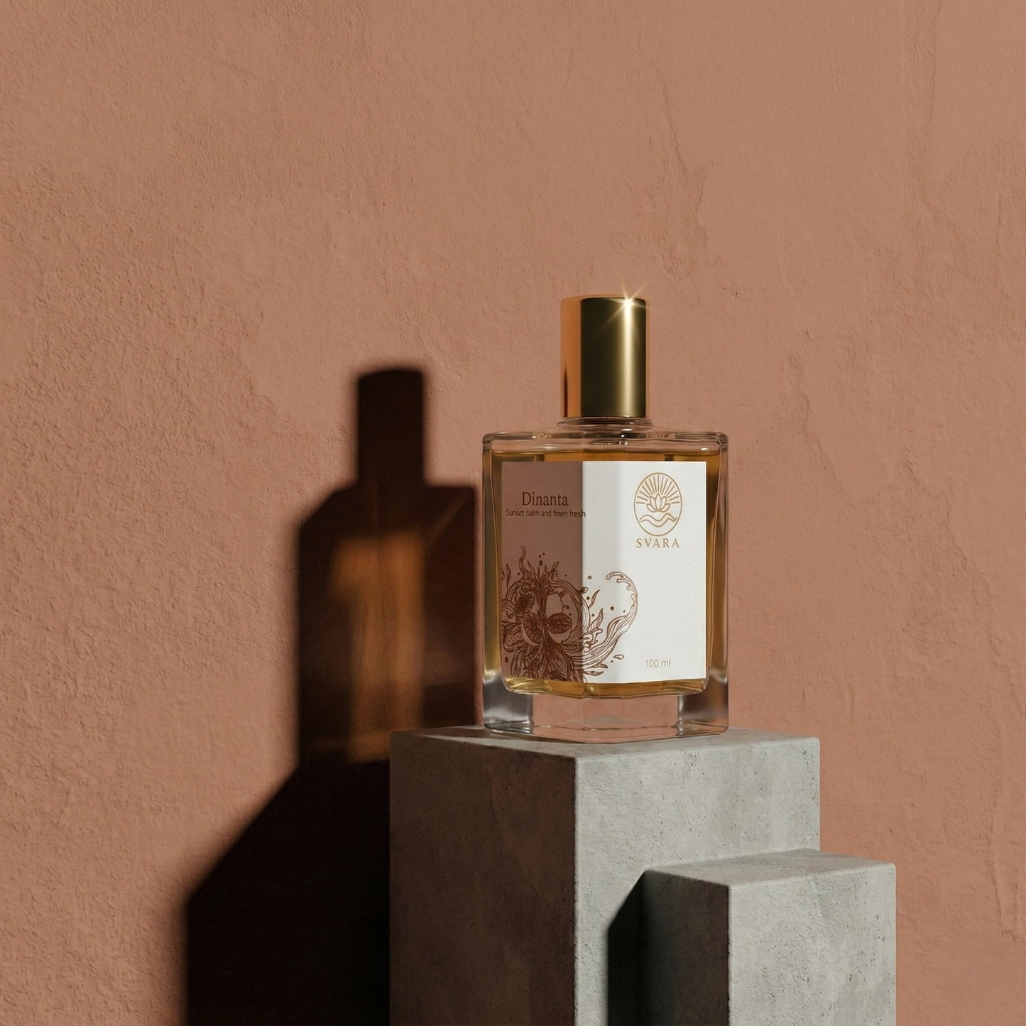 Dinanta functional fragrance India – vetiver cedarwood and musk oil based perfume by Svara