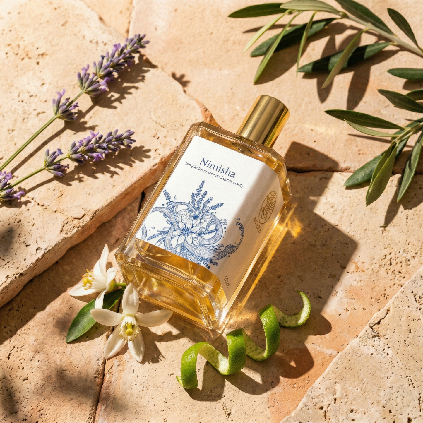 Nimisha magnesium for sleep India – lavender and vetiver sleep perfume by Svara for restful nights