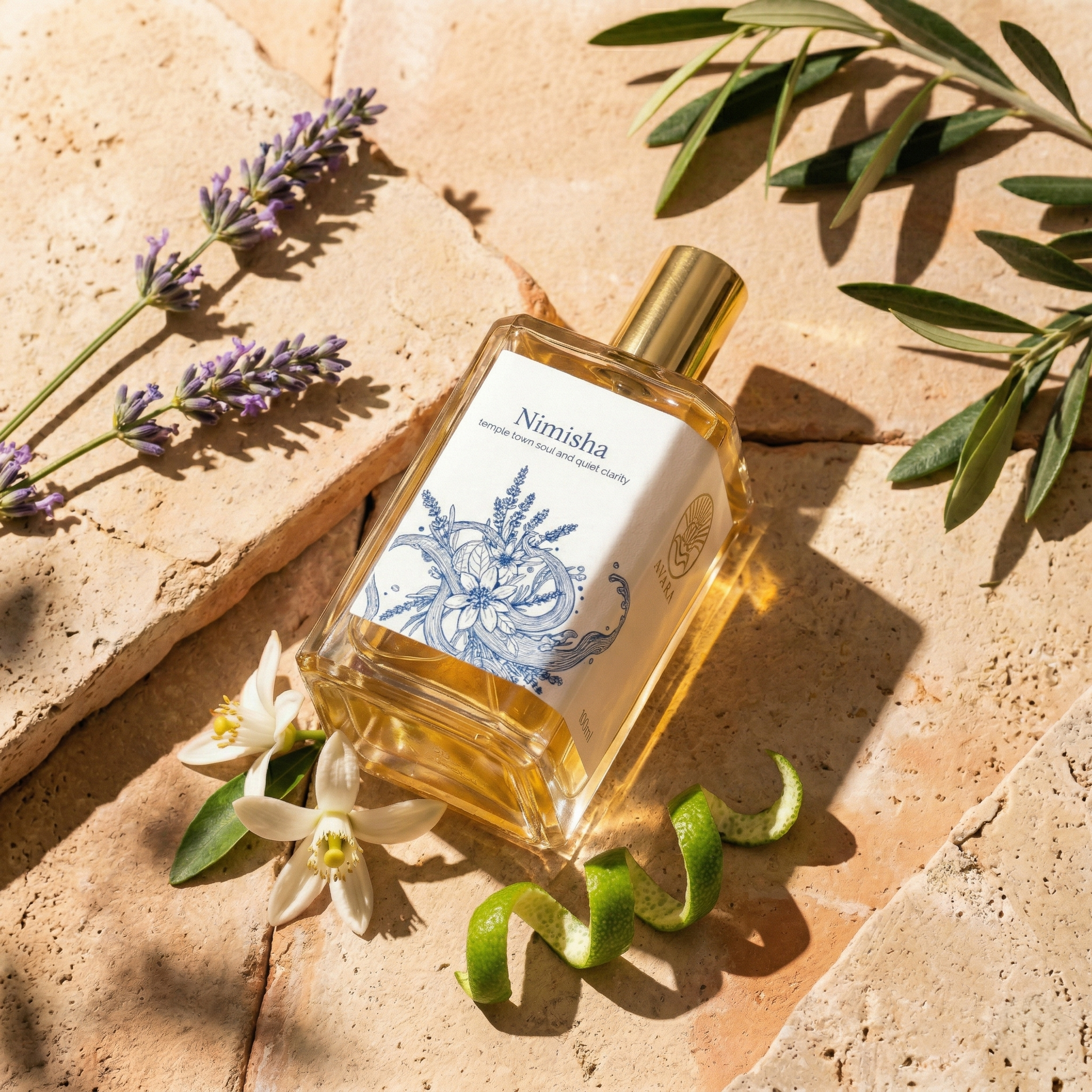 Nimisha magnesium for sleep India – lavender and vetiver sleep perfume by Svara for restful nights