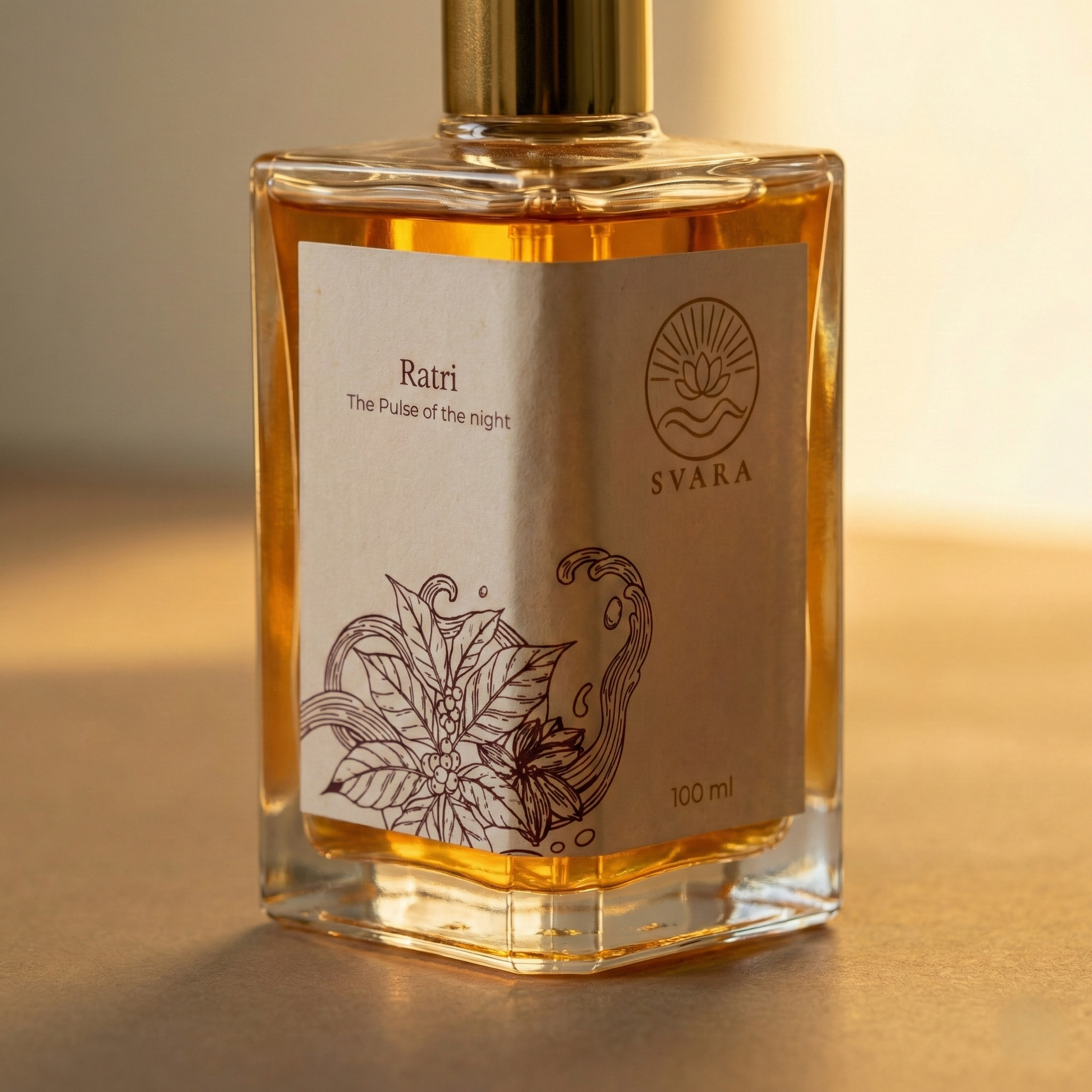 Svara Ratri luxury wellness brand India – bold oud roasted coffee and patchouli sensual fragrance