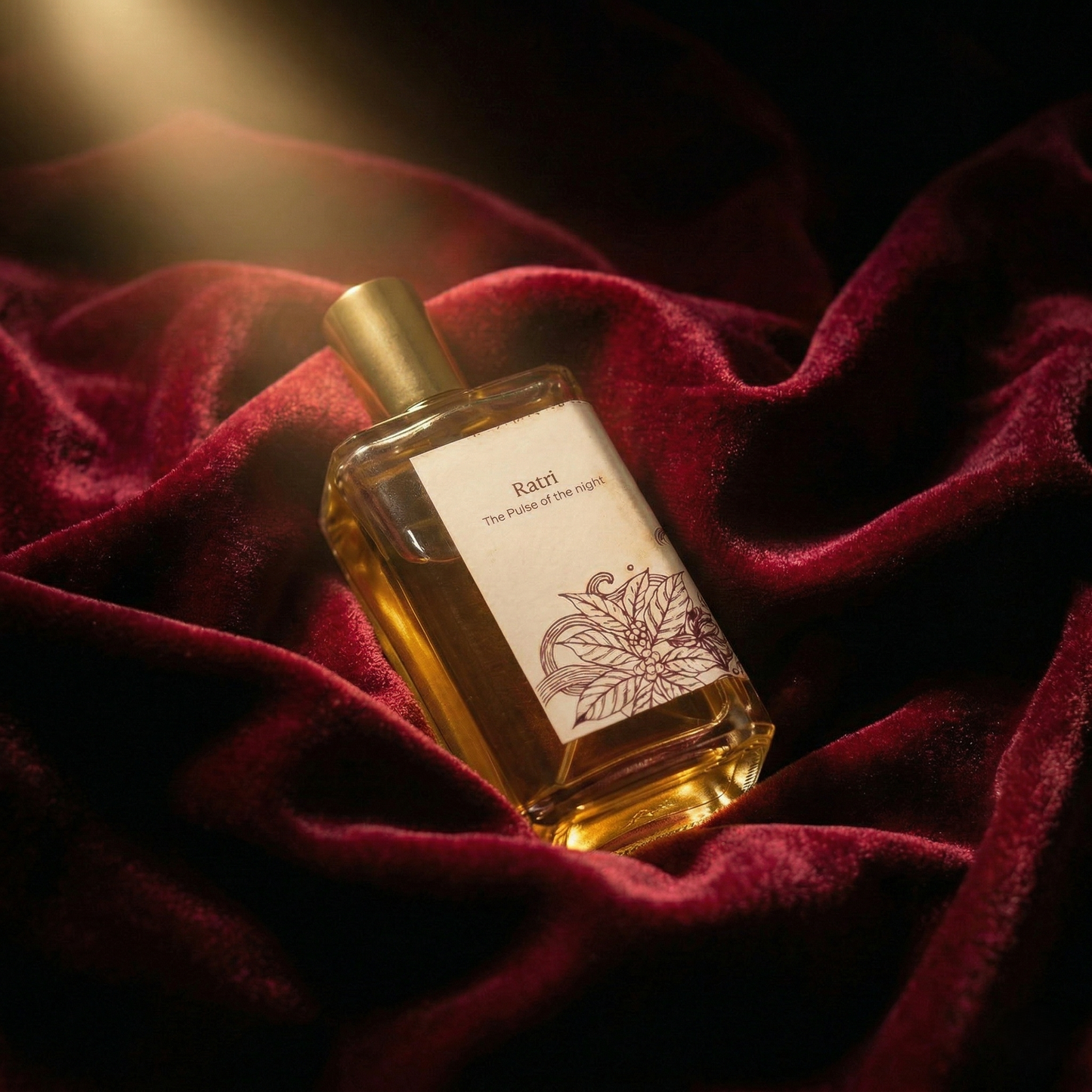 Ratri sleep perfume India – oud vanilla and dark amber night routine perfume by Svara with magnesium
