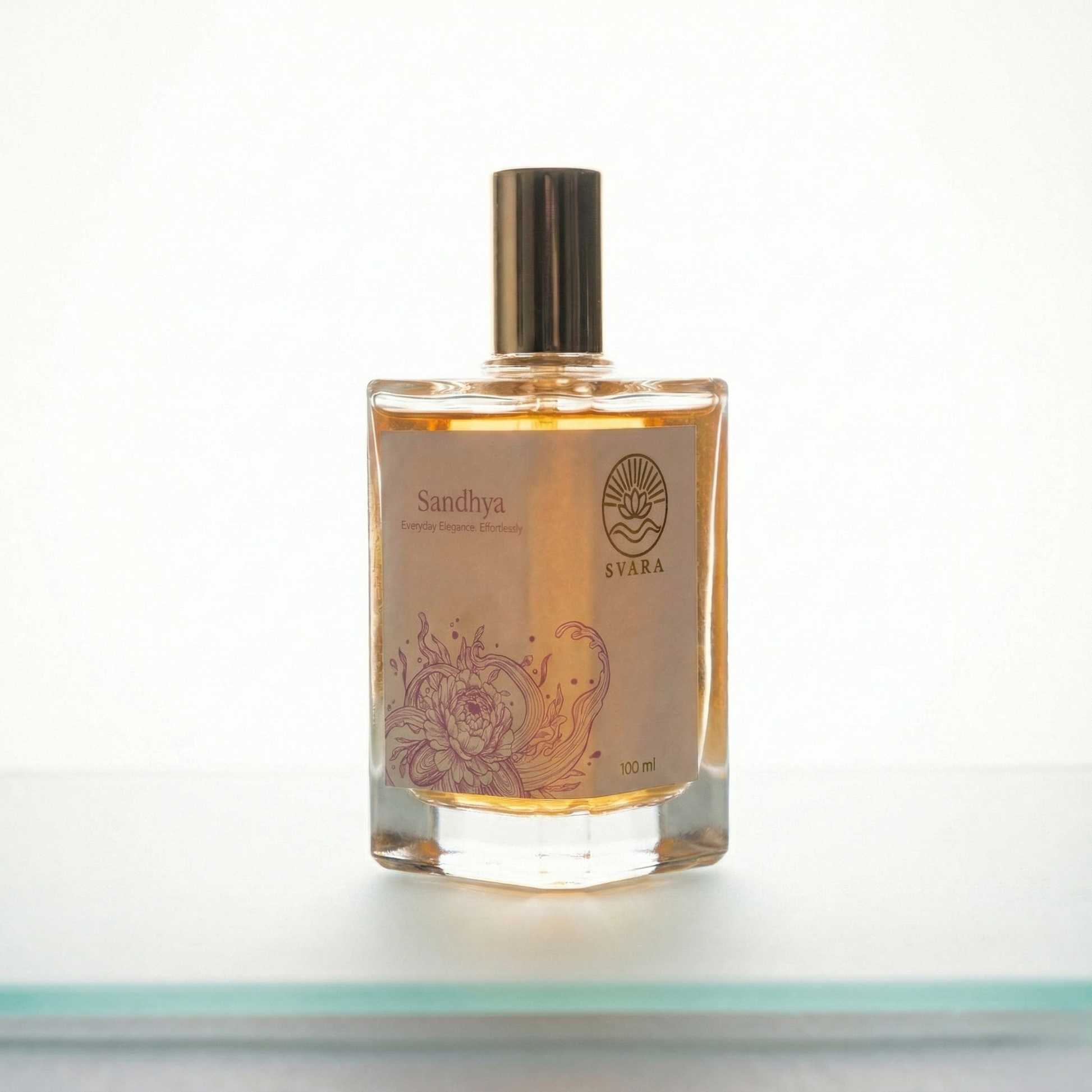 Sandhya natural perfume India – bergamot lime lavender and musk clean botanical fragrance by Svara