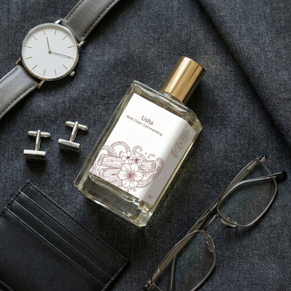 Svara Usha stress relief perfume India – transdermal magnesium and white musk functional wellness fragrance